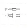 Питание трековое однофазное к 50202X-P, 50203X-P Barra Lightstar 502186-P 502186-P - 2
