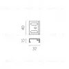 Скоба крепежная тип D к шинопроводу 5040xx-(F)/(R) Quattro Lightstar 504196-00 504196-00 - 2