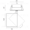 Встраиваемый светильник Lightstar Alta Base A5447RS A5447RS - 2