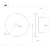 Настенный светильник Arlight SP-MENTA-WALL-R165-12W Warm2700 (BK, 130 deg, 230V) (IP20, Мрамор) 061700 061700 - 3