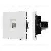 Механизм телефонной розетки Arlight SCT-NOBE-MTL1-SFPL-WH (RJ-11, 4C) (Белый кварц) 054300 054300 - 1