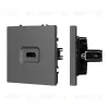Механизм HDMI розетки Arlight SCT-NOBE-MHD1-SFPL-GR (Серый базальт) 061844 061844 - 1