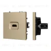 Механизм HDMI розетки Arlight SCT-NOBE-MHD1-SFPL-GD (Золотой песок) 061843 061843 - 1