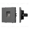 Механизм телефонной розетки Arlight SCT-NOBE-MTL1-SFPL-GR (RJ-11, 4C) (Серый базальт) 054303 054303 - 1
