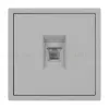 Механизм телефонной розетки Arlight SCT-NOBE-MTL1-SFPL-IS (RJ-11, 4C) (Никель) 061893 061893 - 2