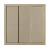 Механизм выключателя трехклавишный непроходной Arlight SWT-NOBE-MK03-SFPL-GD (230V, 10A) (Золотой песок) 061798 061798 - 4