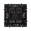 Механизм выключателя двухклавишный перекрестный Arlight SWT-NOBE-MKX2-SFPL-CA (230V, 10A) (Кашемир) 061791 061791 - 4