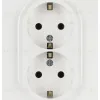 Розетка ЭРА Arktik 16-2104-01 двойная с заземлением 2X2P+E Schuko 16А-250В белый Б0070444 Б0070444 - 1