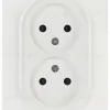 Розетка ЭРА Arktik 16-2107-01 без заземления двойная 2X2P 16А-250В белый Б0071681 Б0071681 - 1