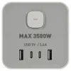 Сетевой фильтр ЭРА TWR-8es-1,5m-4USB-W башня с защитой заземлением с выключателем 8 розеток+4xUSBA+C 1,5м 16А белый Б0069071 Б0069071 - 5