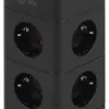 Сетевой фильтр ЭРА TWR-8es-1,5m-4USB-B башня с защитой заземлением с выключателем 8 розеток+4xUSBA+C 1,5м 16А черный Б0069072 Б0069072 - 4