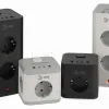 Сетевой фильтр ЭРА CUBE-3es-1,5m-4USB-B куб с заземлением с выключателем 3 розетки+4xUSBA+C 1,5м 16А черный Б0069074 Б0069074 - 3