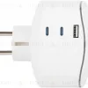 Разветвитель электрический ЭРА SP-3e-3USBAC-W на 3 розетки + 3 USB A+C с заземлением со шторками 16А белый Б0069081 Б0069081 - 4