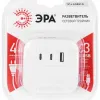 Разветвитель электрический ЭРА SP-4-3USBAC-W на 4 розетки + 3 USB A+C со шторками 10А белый Б0069083 Б0069083 - 7