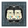 Розетка компьютерная 2-местная RJ-45 (механизм) Stekker Мия RST00-3111-05 50451 50451 - 5