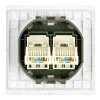Розетка компьютерная 2-местная RJ-45 (механизм) Stekker Мия RST00-3111-01 50437 50437 - 5