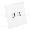 Розетка компьютерная 2-местная RJ-45 (механизм) Stekker Мия RST00-3111-01 50437 50437 - 2