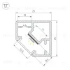 Профиль Arlight SL-KUB-DISPLAY-2525-2000 ANOD BLACK (Алюминий) 062894 062894 - 3