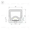 Силиконовый профиль Arlight WPH-FLEX-2020-TOP-S13-10m WHITE (Силикон) 062835 062835 - 2
