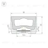 Силиконовый профиль Arlight WPH-FLEX-3020-TOP-S16-10m WHITE (Силикон) 062838 062838 - 2