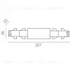 Питание центральное к треку 5040xx-DALI Lightstar Quattro/DALI/ 504186-DALI 504186-DALI - 2