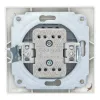 Выключатель 2 кл. скрытой установки 10А 250В IP20,слоновая кость (керамика) 