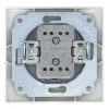 Выключатель 2 кл. с подсветкой скрытой установки 10А 250В IP20,слоновая кость (керамика) 