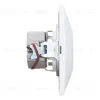 Розетка 2П+З скрытой установки 16А 250В IP20, белая (керамика) 