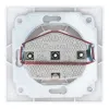 Розетка 2П+З с защ. шт. скрытой установки 16А 250В IP20, белая (керамика) 