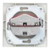 Розетка 2П скрытой установки 16А 250В IP20,слоновая кость (керамика) 