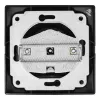 Розетка 2П с защ. шт. скрытой установки 16А 250В IP20, черная (керамика) 