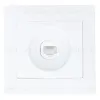 Розетка компьютерная RJ45 скрытой установки IP20, белая 