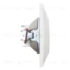 Розетка телефонная RJ11 + компьютерная RJ45 скрытой установки IP20,слоновая кость 
