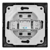 Розетка телефонная RJ11 скрытой установки IP20, черная 
