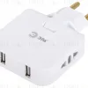 Разветвитель электрический Эра SPF-2-FL-USB поворотный на 2 розетки + 2USB 10А белый Б0069089 Б0069089 - 1