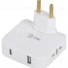 Разветвитель электрический Эра SPF-2-FL-USBC поворотный на 2 розетки + 2USB A+C 10А белый Б0069090 Б0069090 - 7