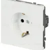 Розетка Эра Galaxy 15-2102-08 c заземлением 2P+E Schuko со шторками 16А-250В IP20 белый матовый Б0070653 Б0070653 - 2