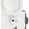 Розетка Эра Galaxy 15-2103-08 c заземлением 2P+E Schuko со шторками с крышкой 16А-250В IP20 белый матовый Б0070672 Б0070672 - 4
