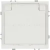 Розетка Эра Galaxy 15-2103-08 c заземлением 2P+E Schuko со шторками с крышкой 16А-250В IP20 белый матовый Б0070672 Б0070672 - 1