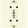 Розетка Эра Galaxy 15-2104-02 с заземлением двойная 2X2P+E Schuko 16А-250В IP20 слоновая кость Б0070679 Б0070679 - 1