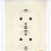 Розетка Эра Galaxy 15-2104-02 с заземлением двойная 2X2P+E Schuko 16А-250В IP20 слоновая кость Б0070679 Б0070679 - 4
