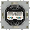 Розетка Эра Galaxy 15-3108-02 информационная двойная 2XRJ45 IP20 слоновая кость Б0070758 Б0070758 - 3