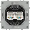 Розетка Эра Galaxy 15-3108-08 информационная двойная 2XRJ45 IP20 белый матовый Б0070770 Б0070770 - 3