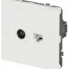 Розетка Эра Galaxy 15-3110-08 комбинированная RJ45+TV IP20 белый матовый Б0070790 Б0070790 - 2