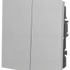 Выключатель Эра Arktik 16-1104-03 двойной 10АХ-250В алюминий Б0070346 Б0070346 - 2
