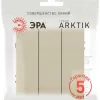 Выключатель Эра Arktik 16-1107-04 тройной 10АХ-250В шампань Б0070377 Б0070377 - 4