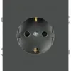 Розетка Эра Arktik 16-2101-06 с заземлением 2P+E Schuko 16А-250В графит Б0070419 Б0070419 - 1