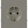 Розетка Эра Arktik 16-2101-07 с заземлением 2P+E Schuko 16А-250В титан Б0070420 Б0070420 - 1