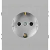 Розетка Эра Arktik 16-2102-03 с заземлением 2P+E Schuko со шторками 16А-250В алюминий Б0070426 Б0070426 - 1