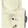 Розетка Эра Arktik 16-2103-02 с заземлением 2P+E Schuko со шторками с крышкой 16А-250В слоновая кость Б0070435 Б0070435 - 4